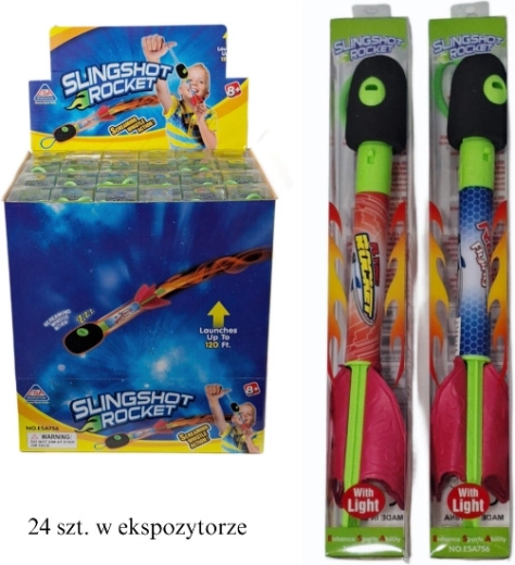 Rankinis putplasčio raketos paleidėjas su LED – 1 vnt.