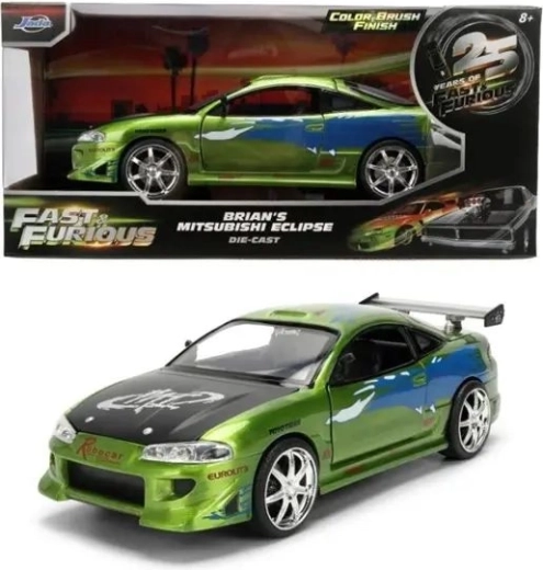 Jada metalinis 1995 m. Mitsubishi Eclipse modelis iš filmo „Greiti ir įsiutę“, mastelis 1:24