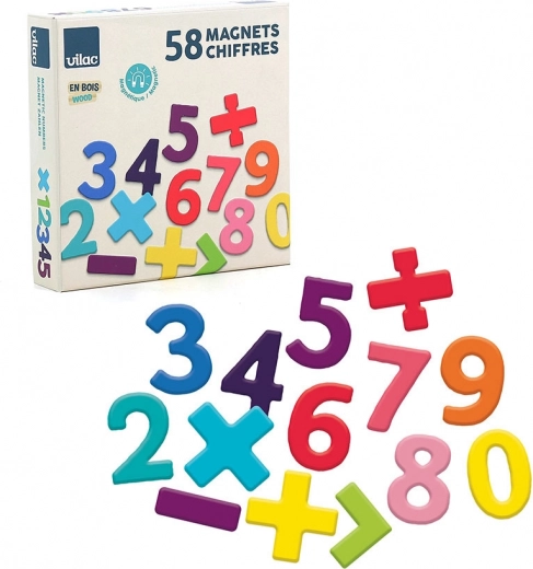 Vilac Wooden Magnetic Numbers