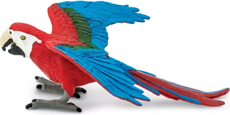 Safari Ltd. žaliojo sparno ara figūrėlė