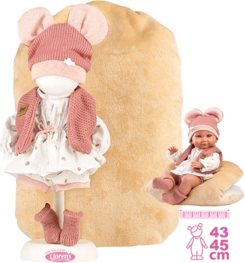 Drabužiai lėlei NEW BORN 40–42 cm su priedais