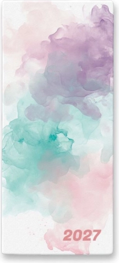 Mėnesinis kalendorius–planuoklis 2027 Watercolour PVC dėkle