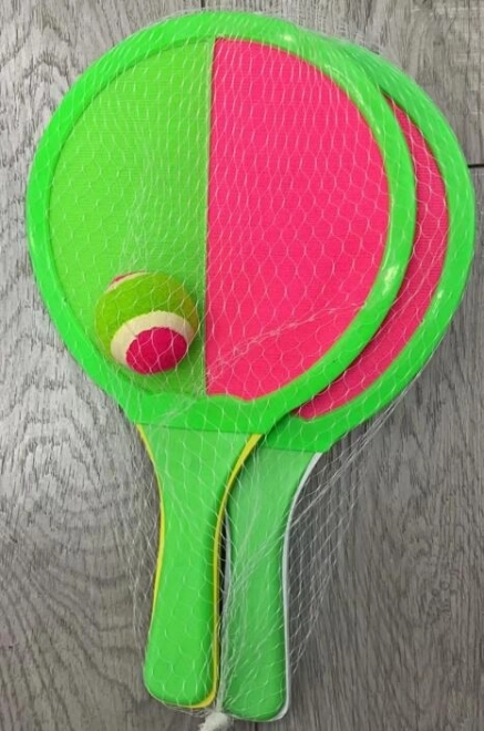 WIKY Beach Tennis Set with Hook-and-Loop Ball