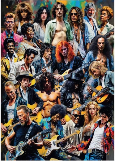 Roko žvaigždžių dėlionė (1500 dalių)