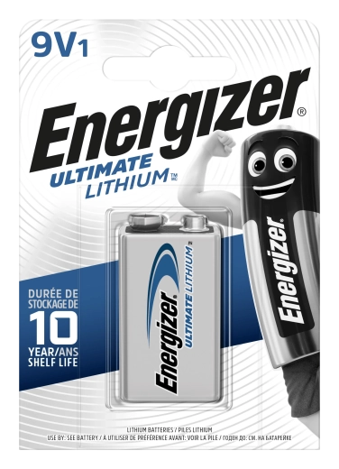Energizer Ultimate Lithium 9V lithium battery