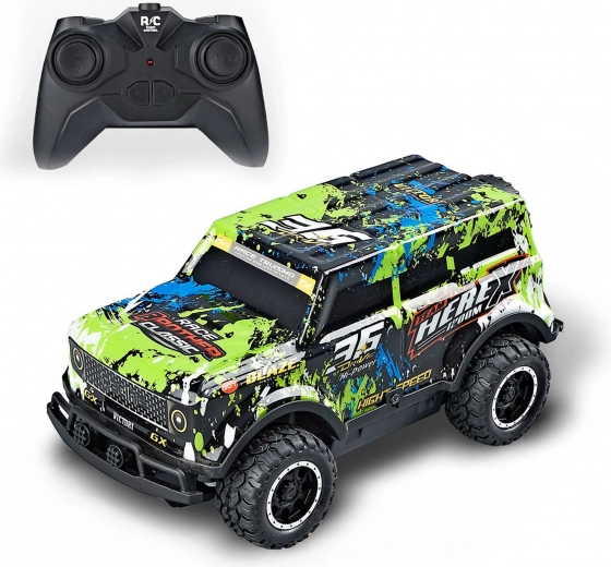 Šviečiantis RC automobilis Monster Rider, 17,5 cm