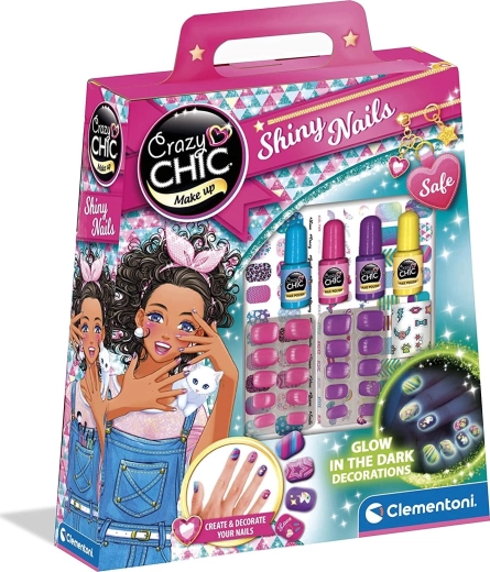 Crazy Chic glow-in-the-dark nails by CLEMENTONI