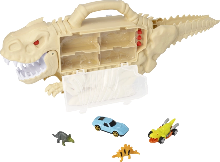 Dinosaur-shaped storage case