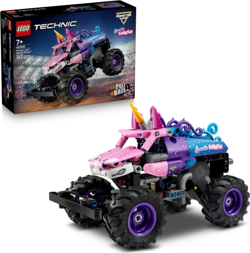 LEGO Technic Monster Jam Sparkle Smash su atatrankiu varikliu