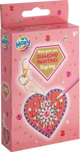 Deimantinės mozaikos pakabukas širdis – mandala MOXY