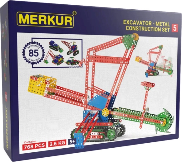 Merkur 5 Large Metal Construction Set with 768 Pieces