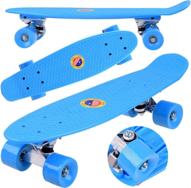 Kids fishtail skateboard up to 50 kg – Blue