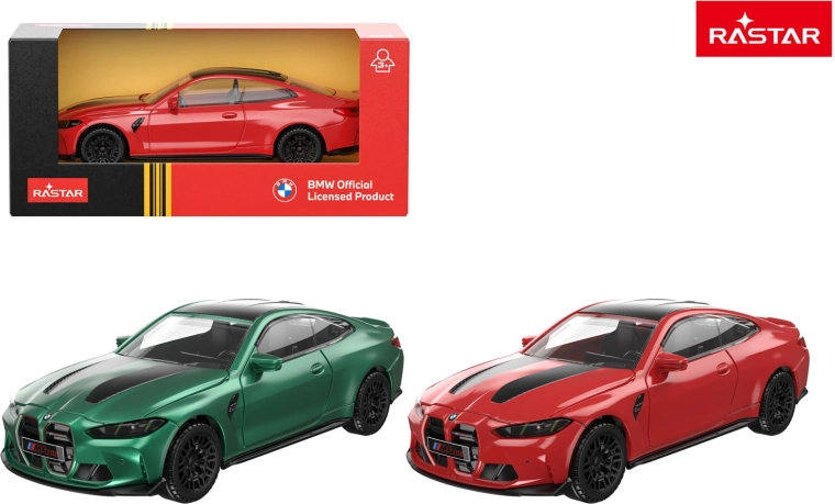 Metal toy car Rastar BMW M4 CS 1:43 green - 1 piece