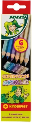 Spalvoti pieštukai „Supersticks Metallic“