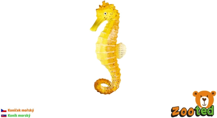 Zooted jūrų arkliuko figūrėlė, 8 cm