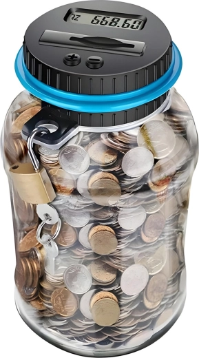 Renew Force Digital Money Box with Coin Counter, 1.8 l