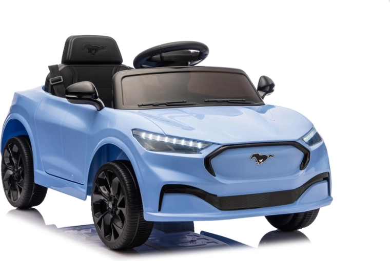 Elektrinis vaikiškas automobilis FORD Mustang Mach‑E 24V, mėlynas