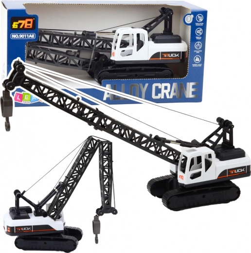 White track crane for play with 360° swivel hook