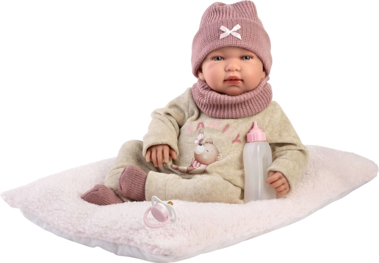 Llorens New born realistinė kūdikio lėlė su garsais 44 cm
