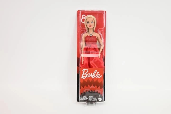 Mattel Barbie lėlė 80-mečio jubiliejui su rubino spalvos suknele