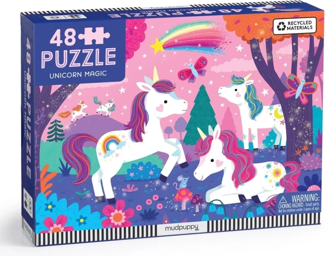 Mudpuppy Magical Unicorns Puzzle, 48 Pieces