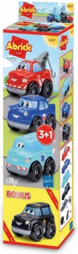Abrick automobiliukų rinkinys 3+1