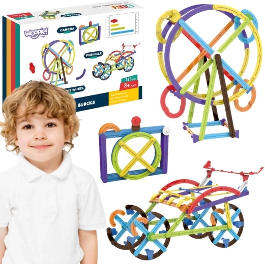 Woopie Mathematical 3D Educational Building Set (155 Pieces)