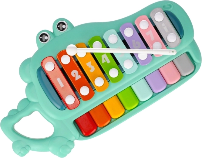 Cheerful crocodile design