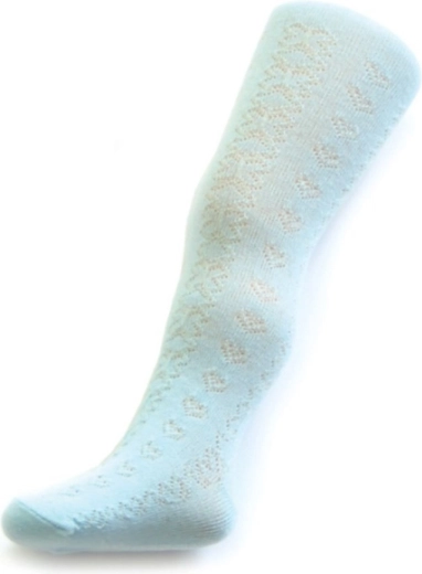 Girls’ jacquard tights New Baby turquoise 128
