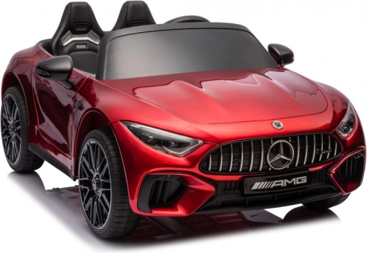 Elektrinis vaikiškas automobiliukas MERCEDES-AMG SL63, raudonas, lakuotas