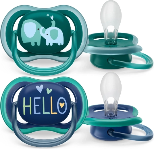 Philips Avent čiulptukas Ultra Air 18m+ dramblys (2 vnt.)