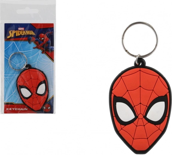 Guminis raktų pakabukas Spiderman – galva 7 cm