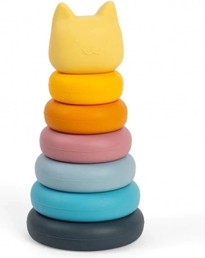 Silicone Stacking Toy in Cat Shape