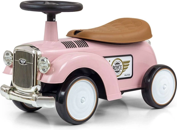Stumdukas ROYCE Retro rožinis su daiktų skyriumi ir EVA ratais
