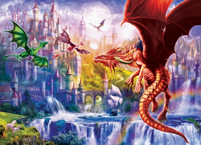 EUROGRAPHICS Puzzle Kingdom of Dragons XL 500 Pieces