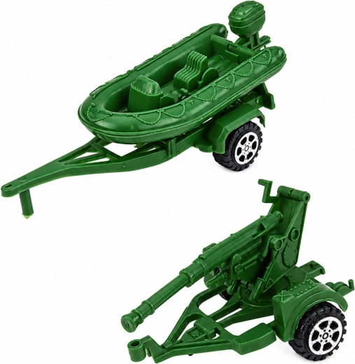 Additional equipment: pontoon with trailer and field cannon
