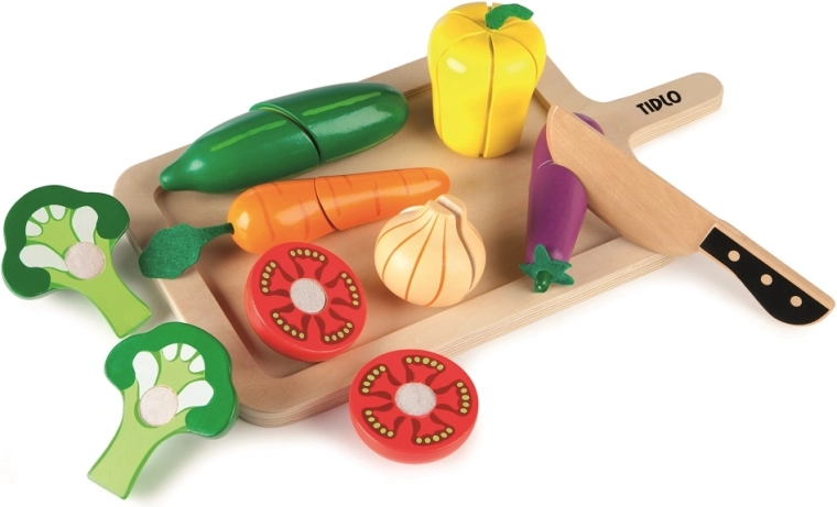 Tidlo Cutting Board with Vegetables