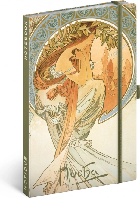 Notique užrašinė ALFONS MUCHA – Poezija, linijuota 13 × 21 cm