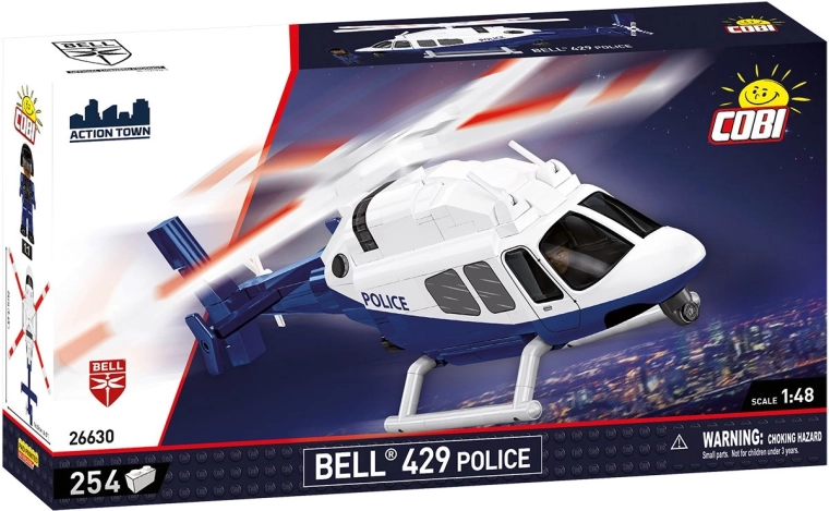 Cobi Bell 429 policijos sraigtasparnis 1:48 (254 dalys)
