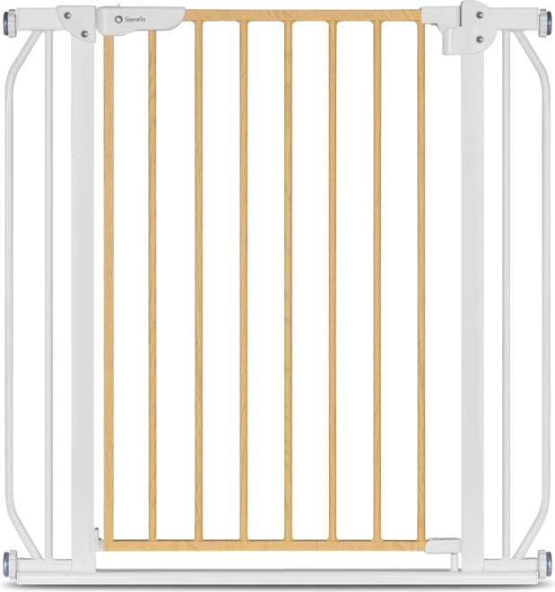 Safety Barrier Lionelo Truus Slim – White and Natural Wood
