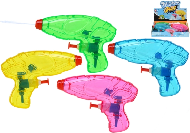 Vandens pistoletas 12 cm – rinkinys 12 vnt., 4 spalvos