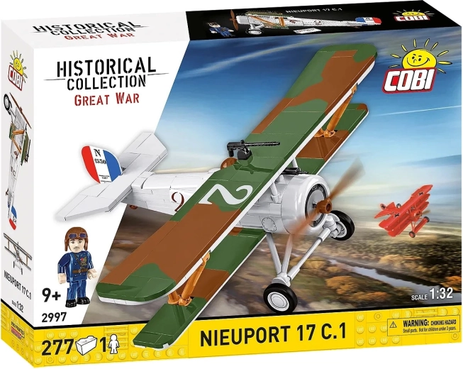 Nieuport 17 C.1 Aircraft Building Set – historic biplane 1:32 (277 pieces)