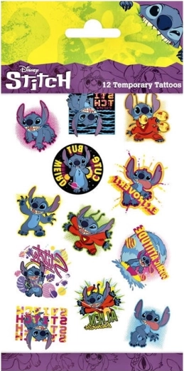 Laikinos STITCH tatuiruotės vaikams
