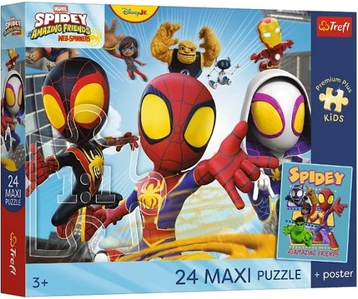 Maxi Puzzle 24 Pieces Premium Plus Kids Spidey and His Amazing Friends