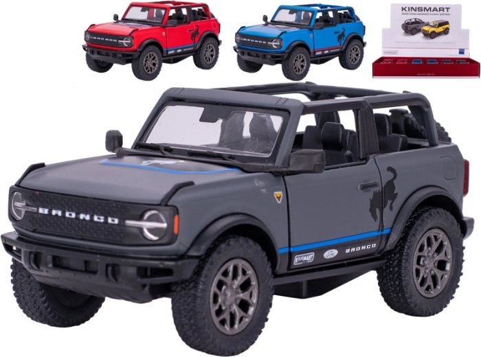 Kinsmart metal Ford Bronco 2022 model, 13 cm, assorted - 1 piece