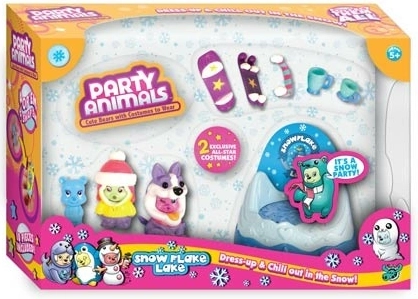 Party Animals playset – winter, ocean, and beach party