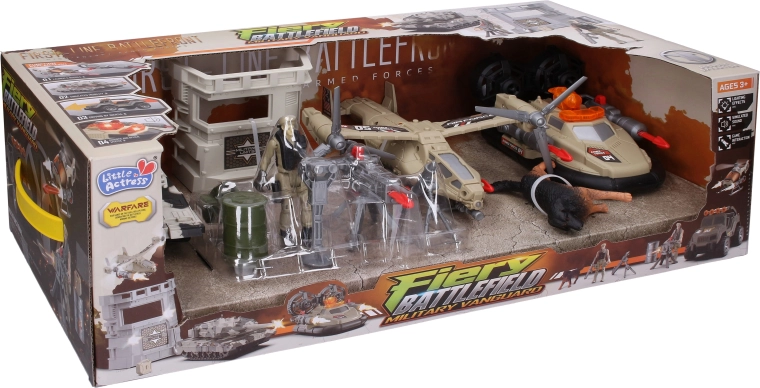 Military Set with Plane, Tank and Light Effects