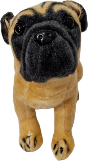 Plush pug dog - 1 piece