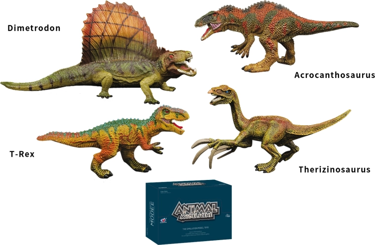 Dinozaurų pasaulis – dinozaurų figūrėlės (4 rūšys)