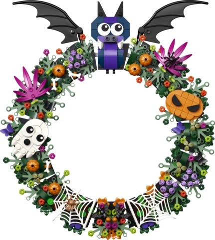 Decorative Halloween wreath for hanging